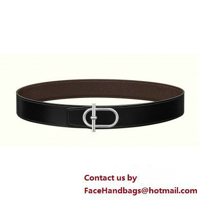 Hermes Ithaque belt buckle & Reversible leather strap 38 mm 05 2023